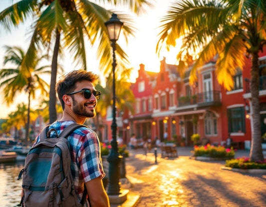 Un voyageur se promène le long des bâtiments rouges de Stadthuys à Malacca, que faire a malacca.